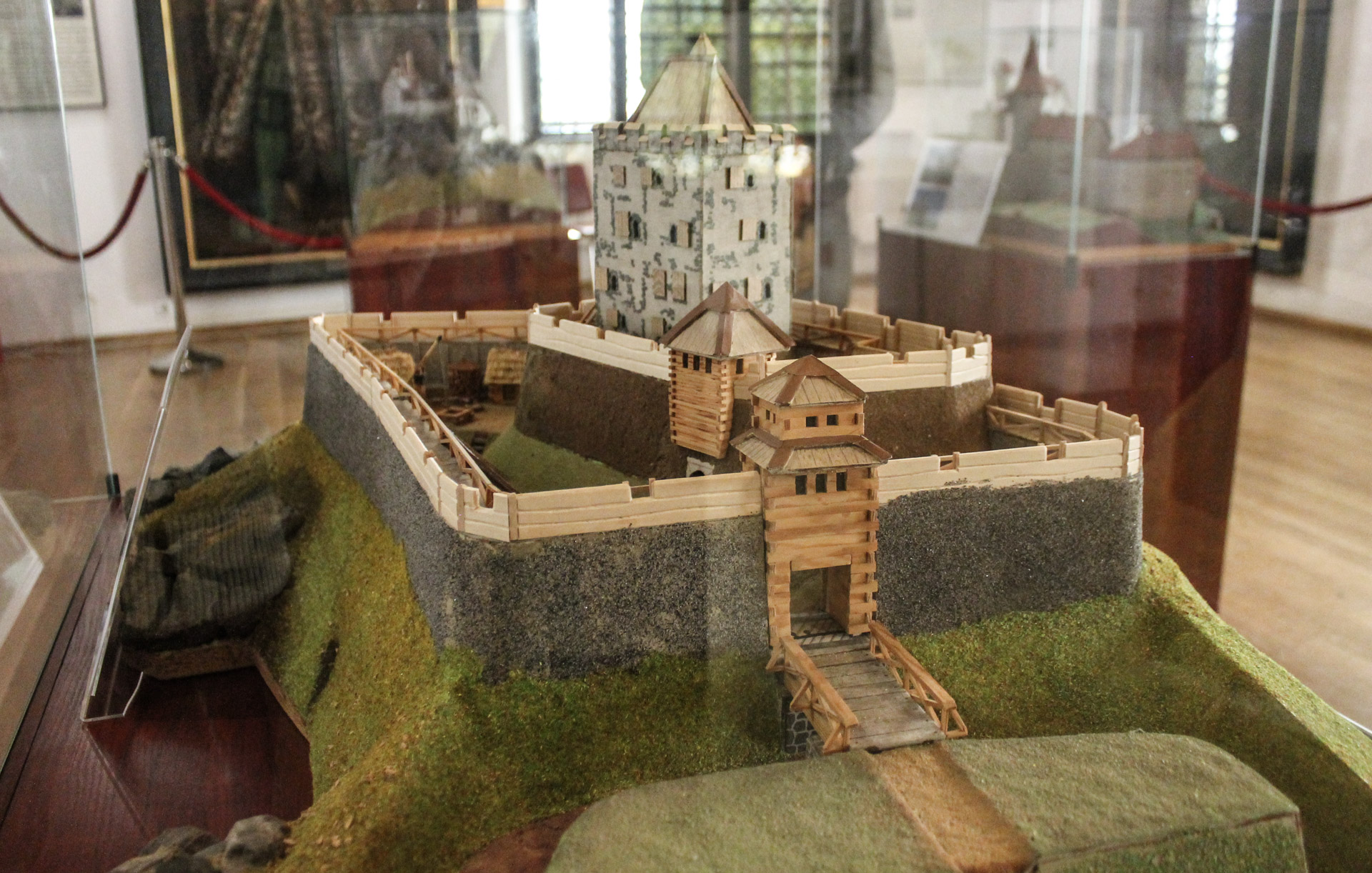 makieta zamku w Świnach (znajdująca się w zamku w Bolkowie)