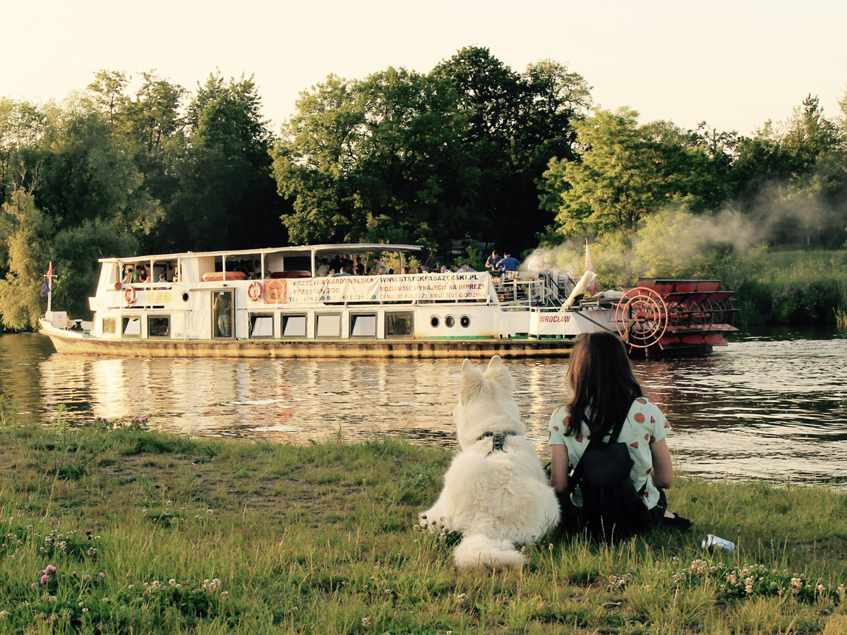 Szybki, popołudniowy
wypad nad Odrę za groblę
