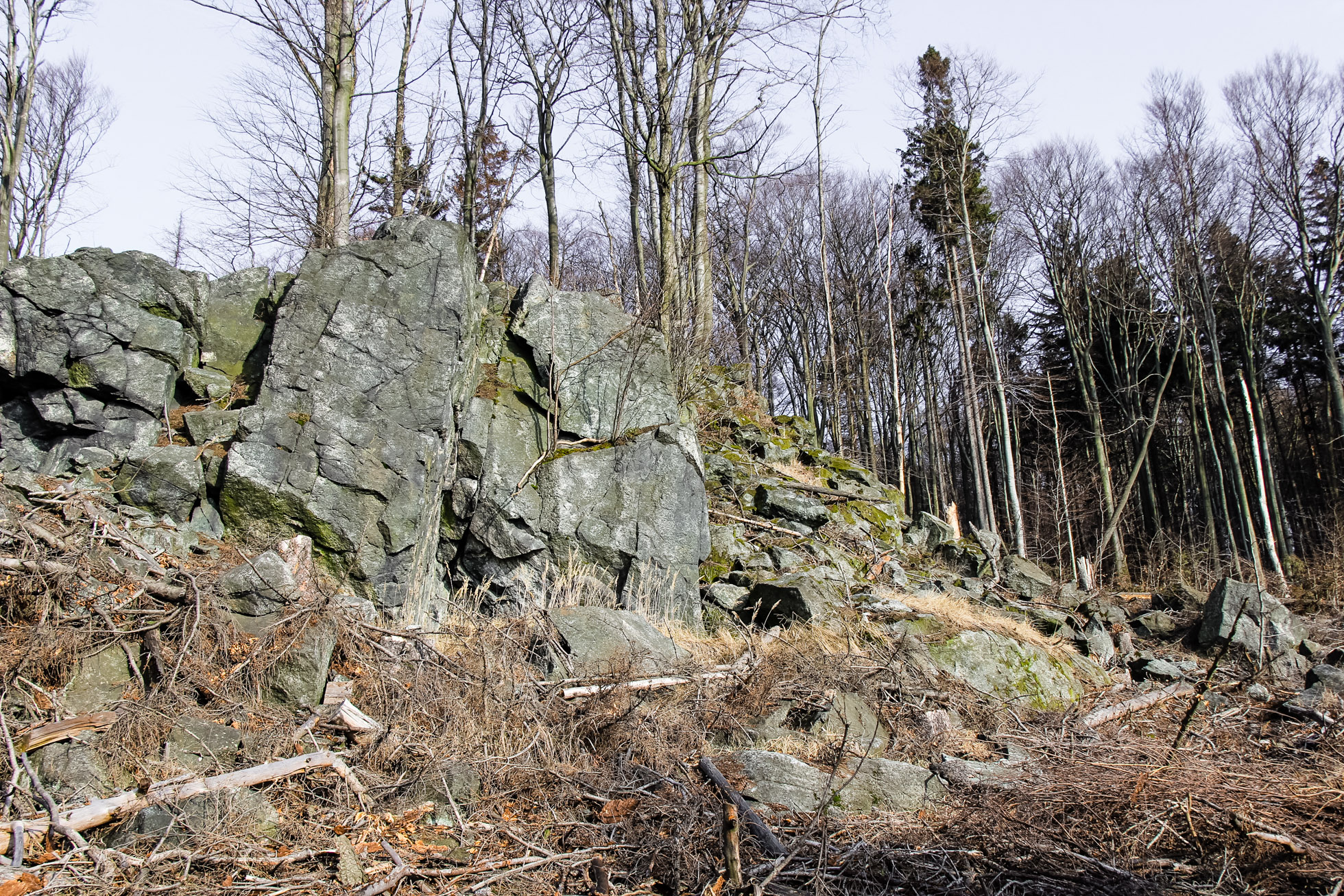 widok z punktu widokowego na skały